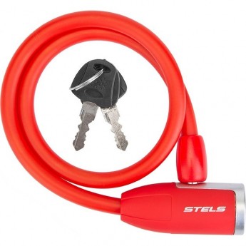 Трос-замок STELS 84356, 10х650 мм, красный Трос-замок STELS 84356, 10х650 мм, красный